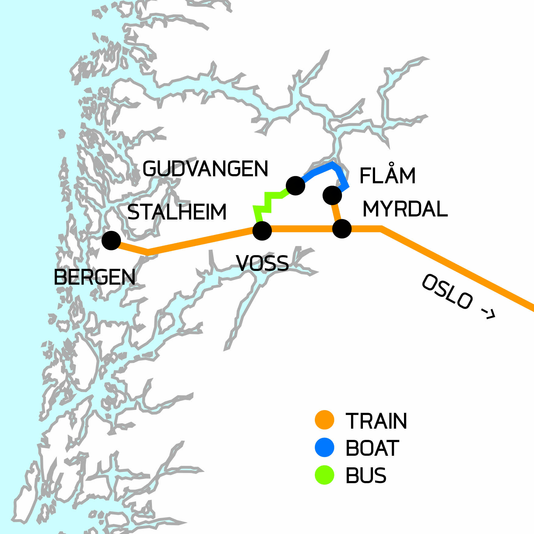 gudvangen flam harita ile ilgili görsel sonucu